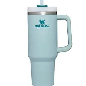 Seafoam 40 oz Stanley Cup (hard to find, discontinued) OG. Very lightly used.